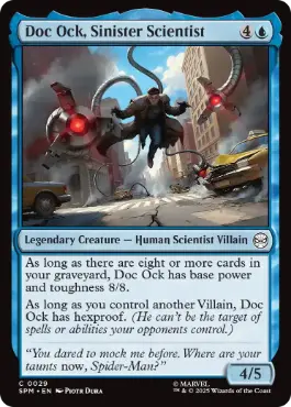 [029]【EN】【FOIL】悪意ある科学者、ドク・オック/Doc Ock, Sinister Scientist【SPM】[C][青]