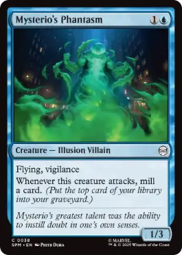 [038]【EN】【FOIL】ミステリオの幻/Mysterio's Phantasm【SPM】[C][青]