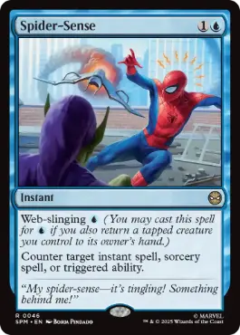 [046]【EN】【FOIL】スパイダーセンス/Spider-Sense【SPM】[R][青]