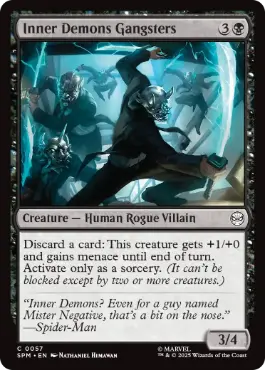 [057]【EN】【FOIL】インナーデーモンズの団員/Inner Demons Gangsters【SPM】[C][黒]