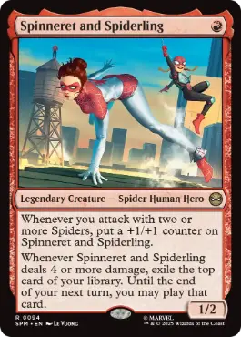 [094]【EN】スピナレットとスパイダリング/Spinneret and Spiderling【SPM】[R][赤]
