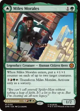 [108]【EN】【FOIL】マイルズ・モラレス/Miles Morales【SPM】[M][緑]