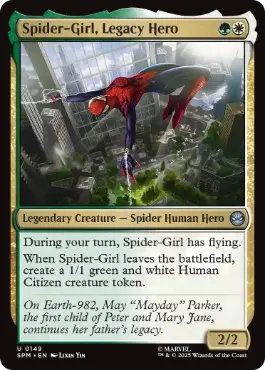 [149]【EN】力受け継ぎしヒーロー、スパイダーガール/Spider-Girl, Legacy Hero【SPM】[U][多色]