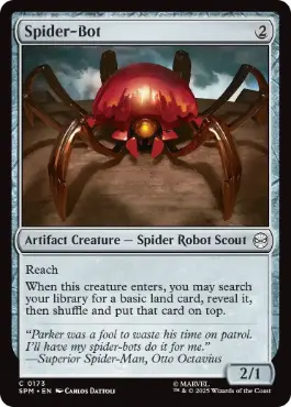 [173]【EN】【FOIL】スパイダーボット/Spider-Bot【SPM】[C][茶]