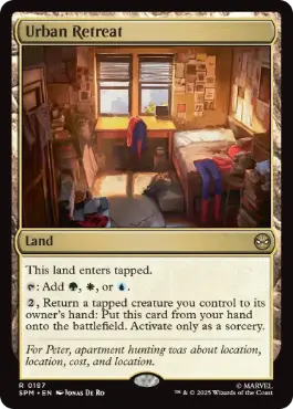 [187]【EN】【FOIL】都市の避難先/Urban Retreat【SPM】[R][土地]