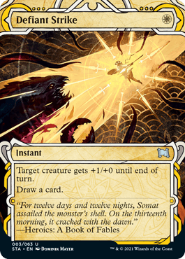 [003]【EN】【FOIL】果敢な一撃/Defiant Strike【STA】[U][白]