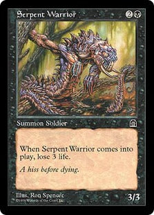 [069]【JP】蛇人間の戦士/Serpent Warrior【STH】[C][黒]