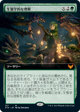 [317]【JP】【FOIL】■拡張アート■生態学的な理解/Ecological Appreciation【STX】[M][緑]