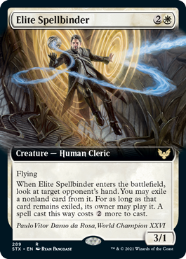 [289]【EN】■拡張アート■精鋭呪文縛り/Elite Spellbinder【STX】[R][白]
