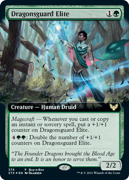 [376]【EN】【FOIL】■PROMO■龍護りの精鋭/Dragonsguard Elite【STX】[R][緑]