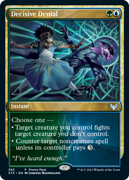 [382]【EN】【FOIL】■PROMO■断固たる否定/Decisive Denial【STX】[U][多色]