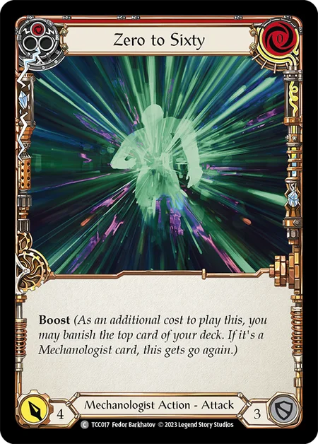 [017]【EN】Zero to Sixty[赤]【TCC】[C][Mechanologist]