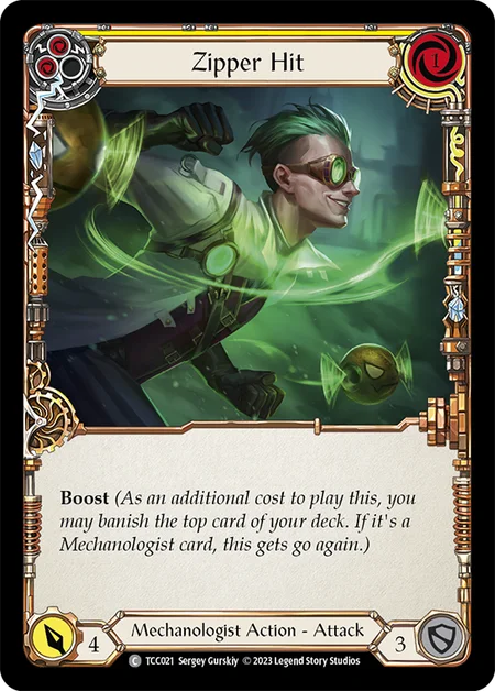 [021]【EN】Zipper Hit[黄]【TCC】[C][Mechanologist]
