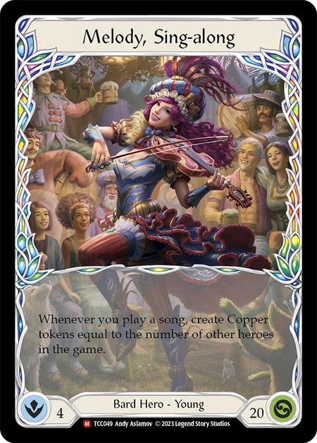[049]【EN】【Rainbow Foil】Melody, Sing-along【TCC】[M][Bard][Hero]
