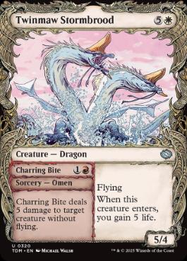 [320]【EN】■ショーケース■双つ口の嵐孵り/Twinmaw Stormbrood【TDM】[U][白]