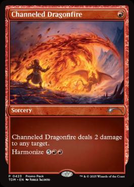 [423]【EN】■PROMO■引き出された龍火/Channeled Dragonfire【TDM】[U][赤]