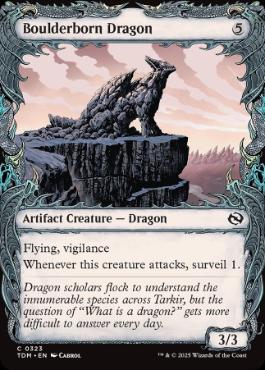 [323]【EN】■ショーケース■丸岩生まれの龍/Boulderborn Dragon【TDM】[C][茶]