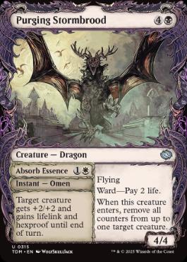 [315]【EN】【FOIL】■ショーケース■粛清の嵐孵り/Purging Stormbrood【TDM】[U][黒]