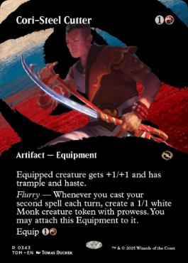 [343]【EN】【FOIL】■ボーダーレス■コーリ鋼の短刀/Cori-Steel Cutter【TDM】[R][赤]