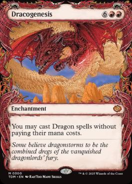 [300]【EN】【FOIL】■ショーケース■龍の創始/Dracogenesis【TDM】[M][赤]