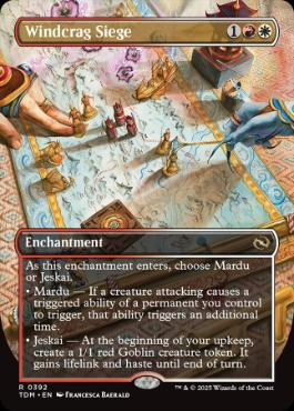 [392]【EN】【FOIL】■ボーダーレス■強風岩峰の包囲/Windcrag Siege【TDM】[R][多色]