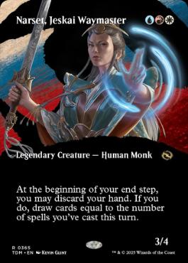[365]【EN】【FOIL】■ボーダーレス■ジェスカイの道師、ナーセット/Narset, Jeskai Waymaster【TDM】[R][多色]