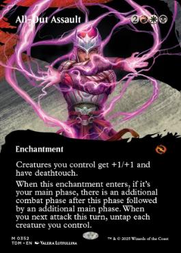 [352]【EN】【FOIL】■ボーダーレス■総攻撃/All-Out Assault【TDM】[M][多色]