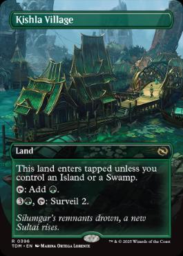 [396]【EN】【FOIL】■ボーダーレス■キシュラ村/Kishla Village【TDM】[R][土地]