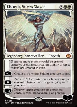 [011]【EN】嵐の討伐者、エルズペス/Elspeth, Storm Slayer【TDM】[M][白]