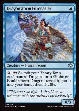 [043]【EN】ドラゴンの嵐の予報者/Dragonstorm Forecaster【TDM】[U][青]