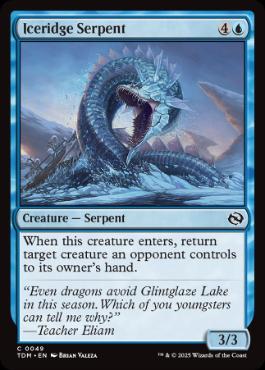 [049]【EN】氷峰の海蛇/Iceridge Serpent【TDM】[C][青]