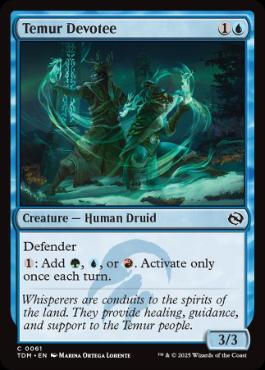[061]【EN】ティムールの信奉者/Temur Devotee【TDM】[C][青]
