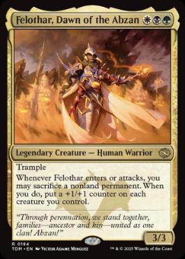 [184]【EN】アブザンの夜明け、フェロザー/Felothar, Dawn of the Abzan【TDM】[R][多色]
