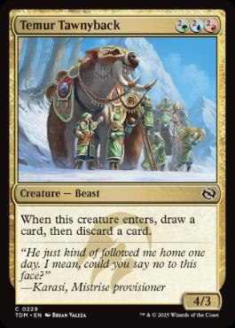 [229]【EN】ティムールの栗毛獣/Temur Tawnyback【TDM】[C][多色]