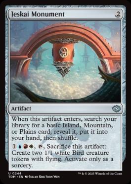 [244]【EN】ジェスカイの碑/Jeskai Monument【TDM】[U][茶]