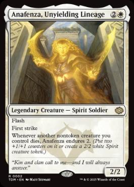 [002]【EN】【FOIL】不撓の系統、アナフェンザ/Anafenza, Unyielding Lineage【TDM】[R][白]