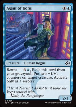 [036]【EN】【FOIL】コーティスの工作員/Agent of Kotis【TDM】[C][青]