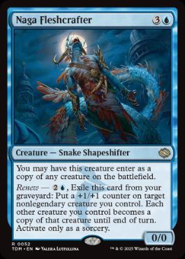 [052]【EN】【FOIL】ナーガの肉体造形師/Naga Fleshcrafter【TDM】[R][青]