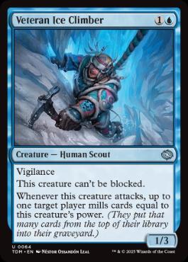 [064]【EN】【FOIL】熟練の氷壁登り/Veteran Ice Climber【TDM】[U][青]