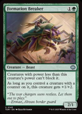 [143]【EN】【FOIL】陣形破り/Formation Breaker【TDM】[U][緑]