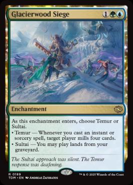 [189]【EN】【FOIL】氷河森林の包囲/Glacierwood Siege【TDM】[R][多色]