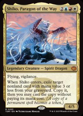 [223]【EN】【FOIL】道の体現者、シィコ/Shiko, Paragon of the Way【TDM】[M][多色]