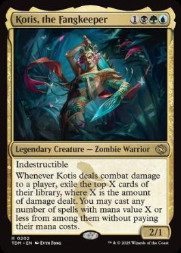 [202]【EN】【FOIL】牙の番人、コーティス/Kotis, the Fangkeeper【TDM】[R][多色]