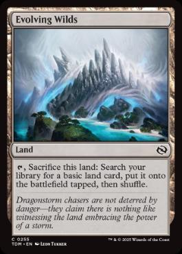 [255]【EN】【FOIL】進化する未開地/Evolving Wilds【TDM】[C][土地]