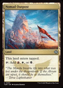 [263]【EN】【FOIL】遊牧民の前哨地/Nomad Outpost【TDM】[U][土地]