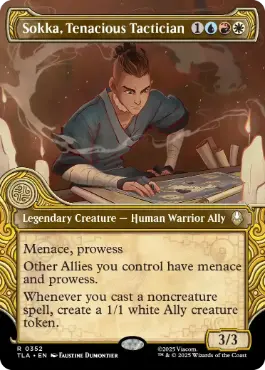 [352]【EN】■ショーケース■諦めない戦術家、サカ/Sokka, Tenacious Tactician【TLA】[R][多色]