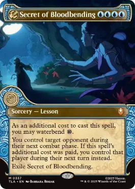 [337]【EN】【FOIL】■ショーケース■血の技の秘密/Secret of Bloodbending【TLA】[M][青]