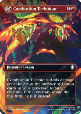 [301]【EN】■ボーダーレス■爆裂の技/Combustion Technique【TLA】[U][赤]
