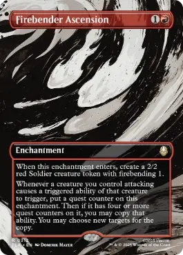 [312]【EN】【FOIL】■ボーダーレス■火のベンダーの位に至る/Firebender Ascension【TLA】[R][赤]