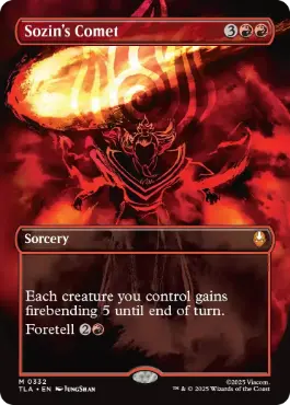 [332]【EN】【FOIL】■ボーダーレス■ソジンの彗星/Sozin's Comet【TLA】[M][赤]